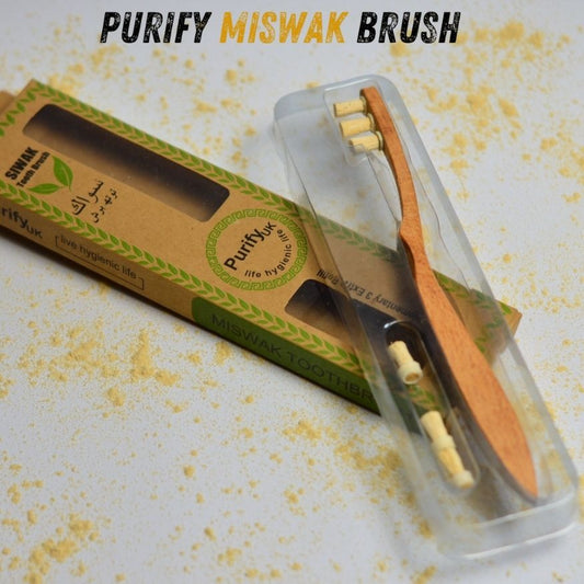 Complete Miswak Kit | Brush, Powder & 9 Heads (100% Natural Peelu Miswak)