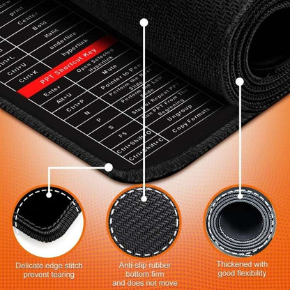 Keyboard Shortcut Desk Mat (XL) | 100+ Shortcuts for Excel, Word, PowerPoint & More